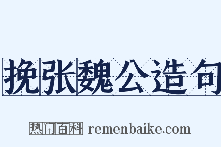 挽张魏公造句是什么意思的图片
